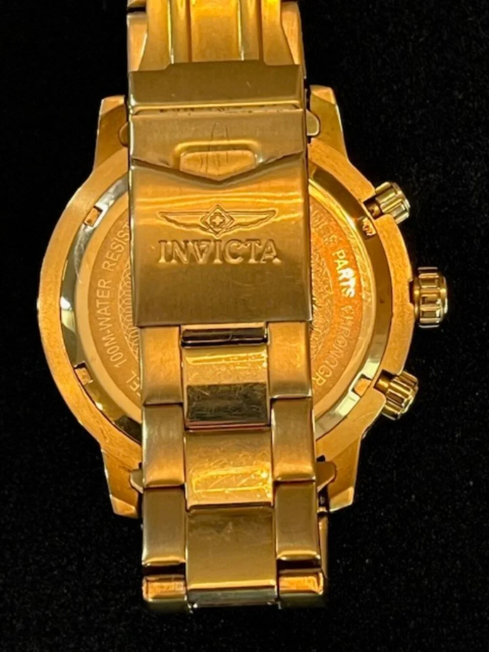 INVICTA | 1205 Tritnite with Case Blue Dial with Date-NEW Battery-EUC